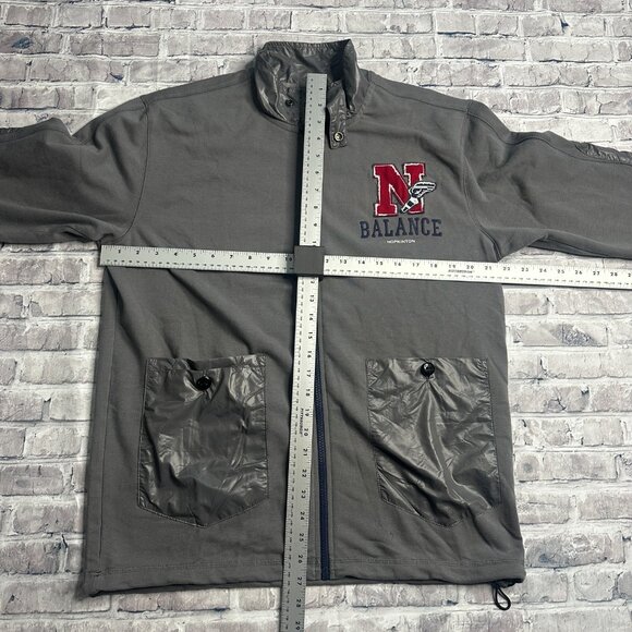 EUC New Balance Hopkinton Grey Zip Up Jacket Size Large - Picture 14 of 15